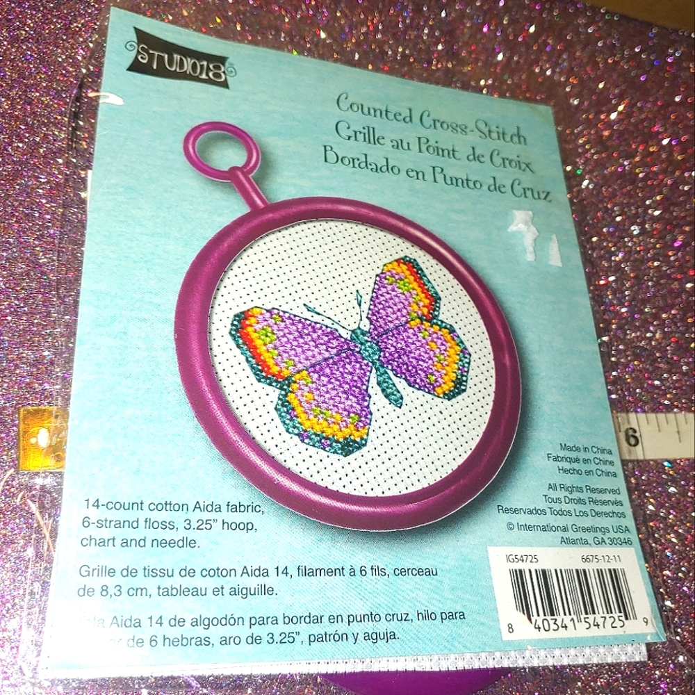 Butterfly Cross Stitch Kit Studio18